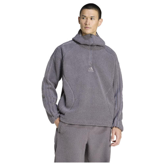 Adidas Ανδρικό φούτερ Borg Fleece Teamgeist 1/4-Zip Hoodie